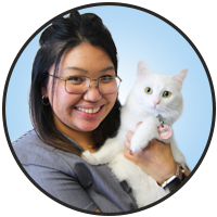 Angelu Borjal is one of the compasionate animal health technologists with the friendly staff at McLeod Vet Hospital.