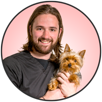 Jeff Allen is one of the friendly and professional veterinary assistants at McLeod Veterinary Hospital.