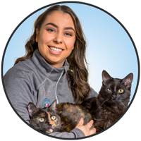 Rhianne Hallows is one of the compasionate animal health technologists with the friendly staff at McLeod Vet Hospital.